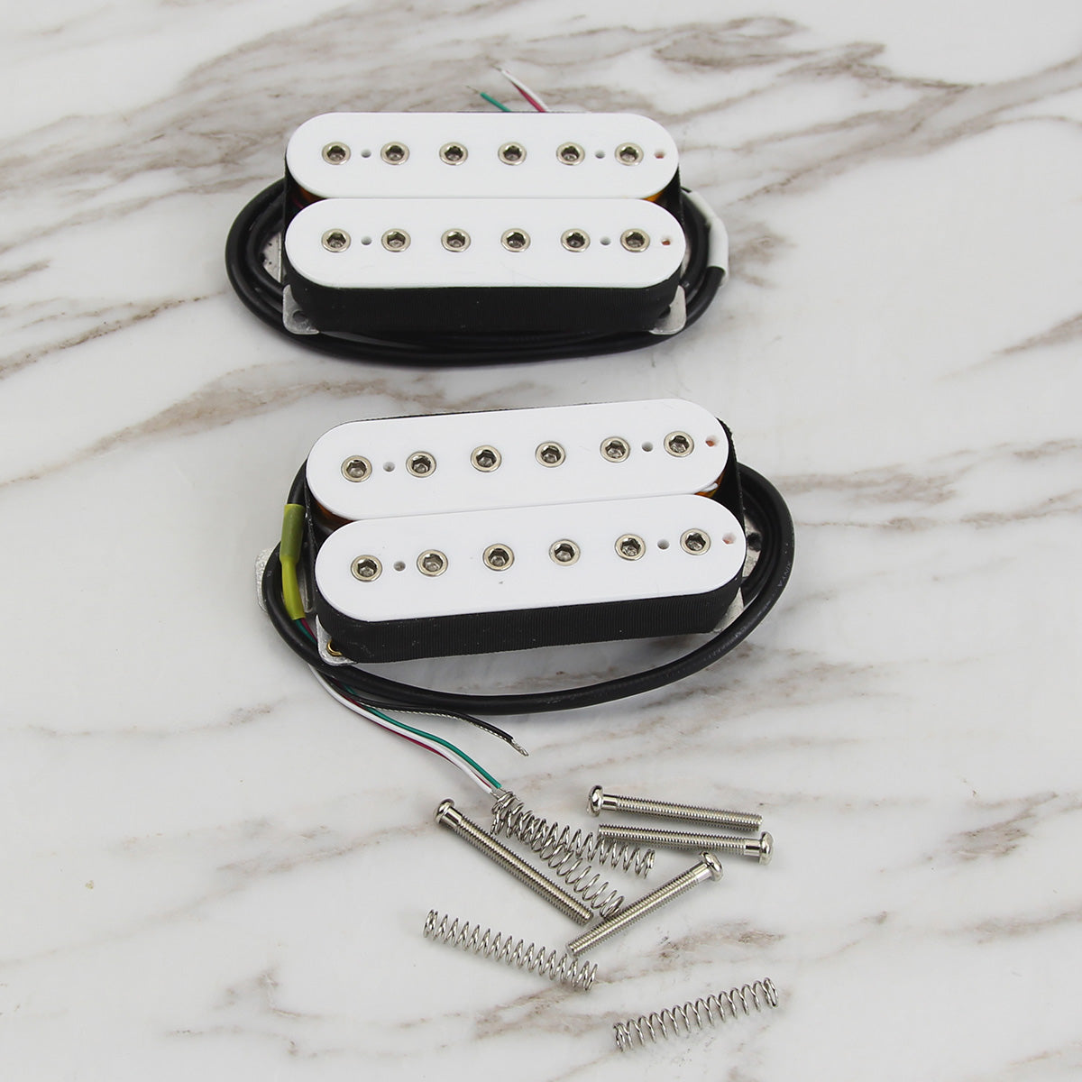 <transcy>FLEOR Humbucker E-Gitarren Pickup High Output Keramik Pickup,Hals/Brücke</transcy>