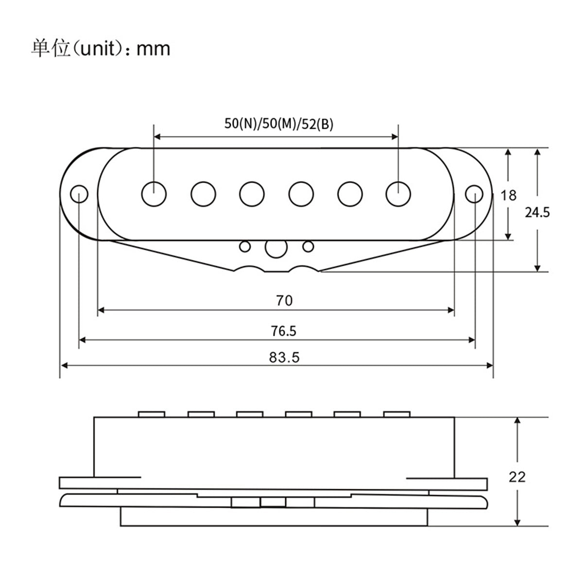 FLEOR Ceramic Single Coil Guitar Pickup Flat Top | iknmusic