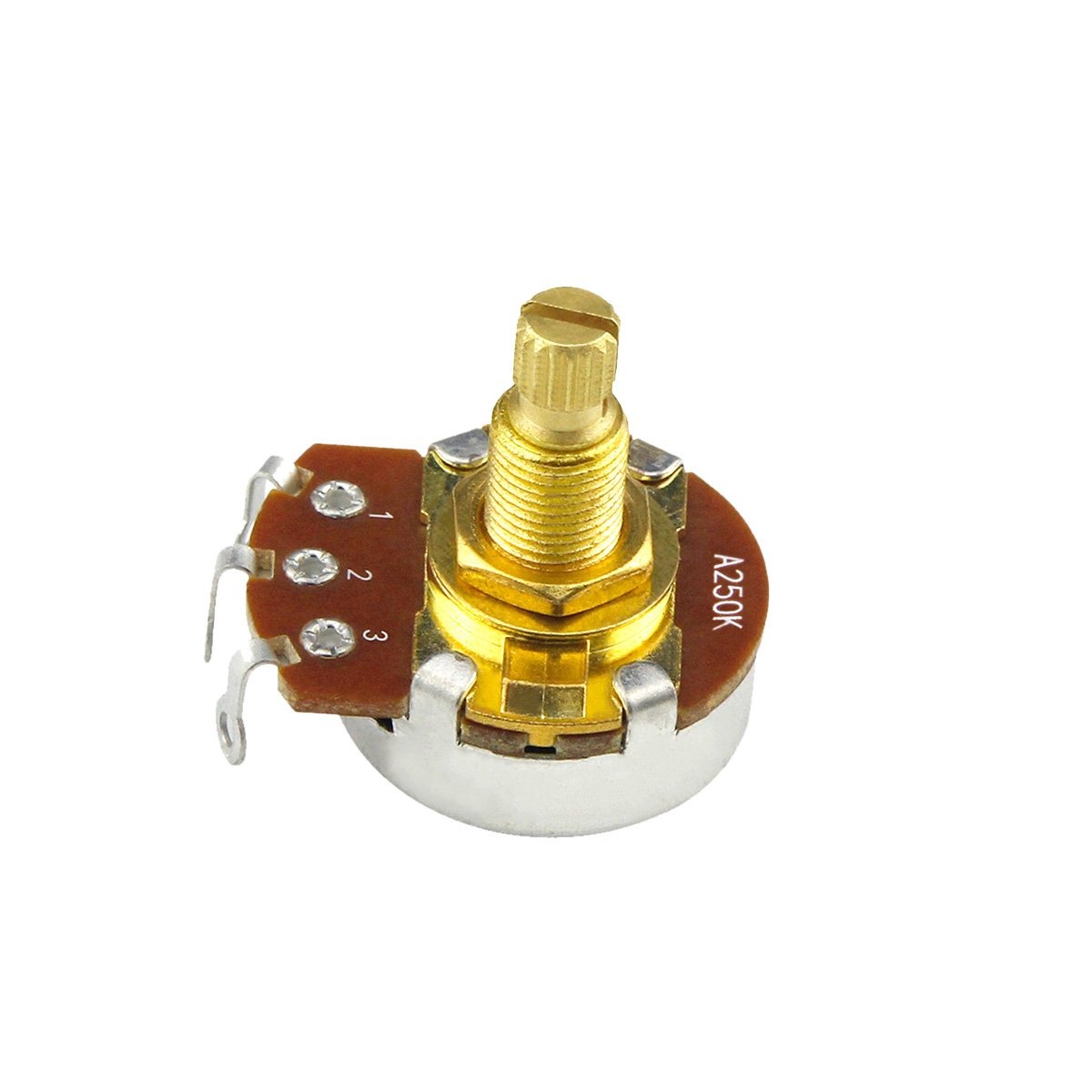 FLEOR Long Shaft Guitar Potentiometer 250k / 500k Gold | iknmusic