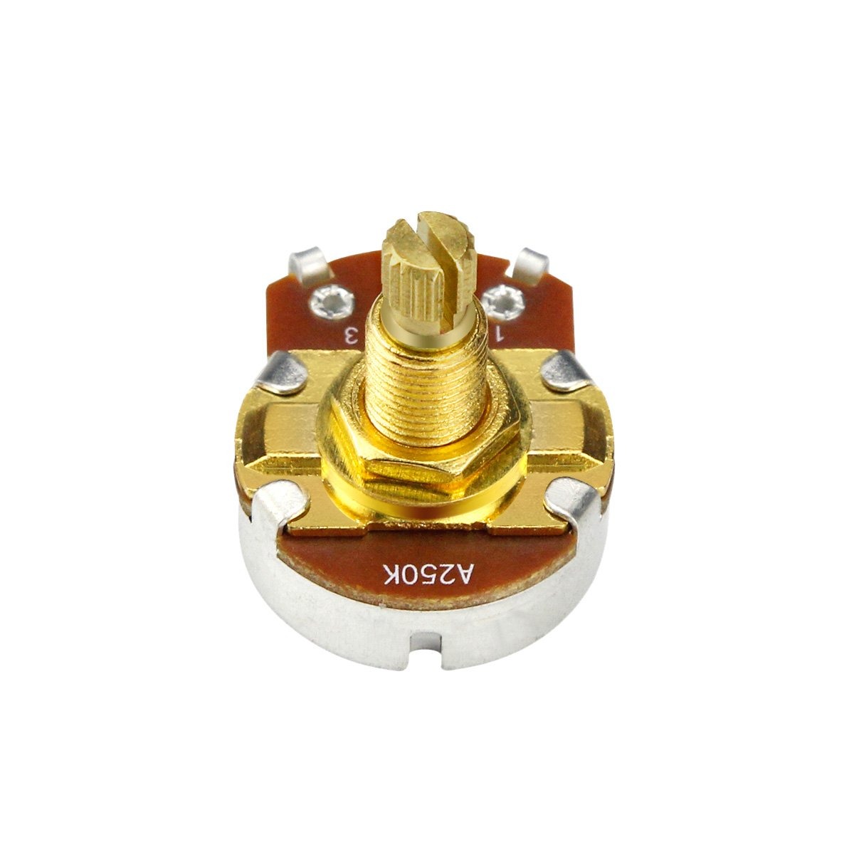 FLEOR Long Shaft Guitar Potentiometer 250k / 500k Gold | iknmusic