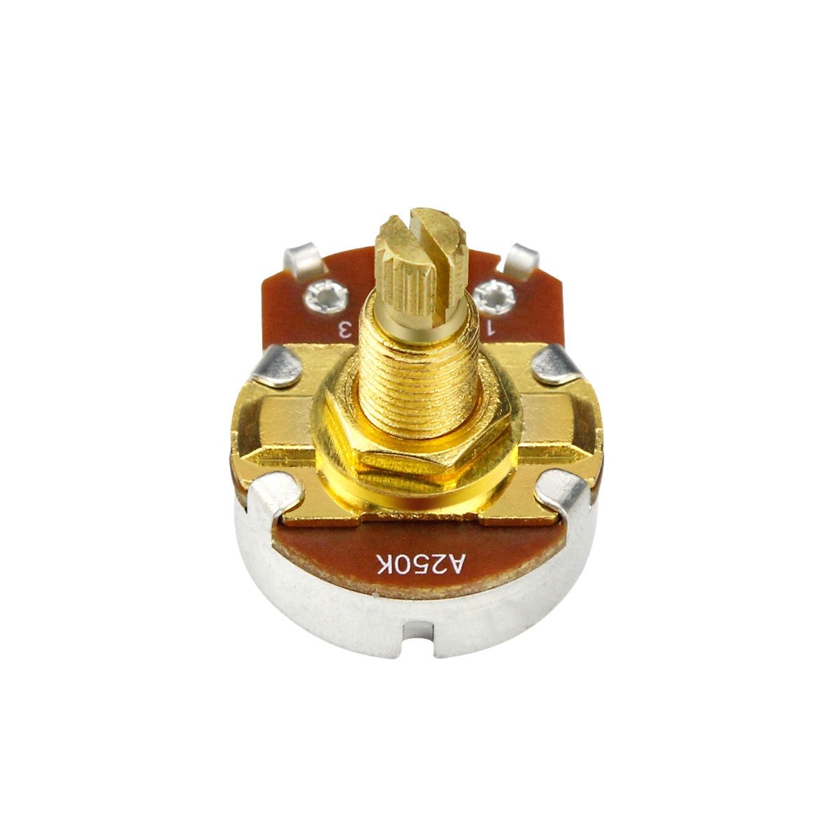 FLEOR Long Shaft Guitar Potentiometer 250k / 500k Gold | iknmusic