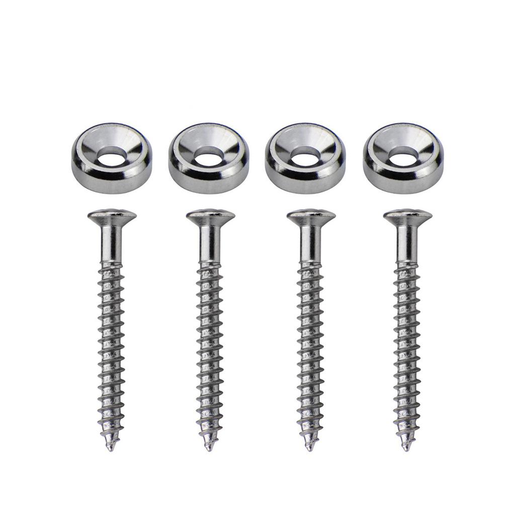 FLEOR 4pcs Metal Guitar Neck Mounting Ferrules | iknmusic