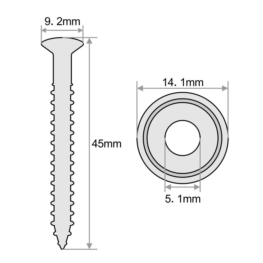FLEOR 4pcs Metal Guitar Neck Mounting Ferrules | iknmusic