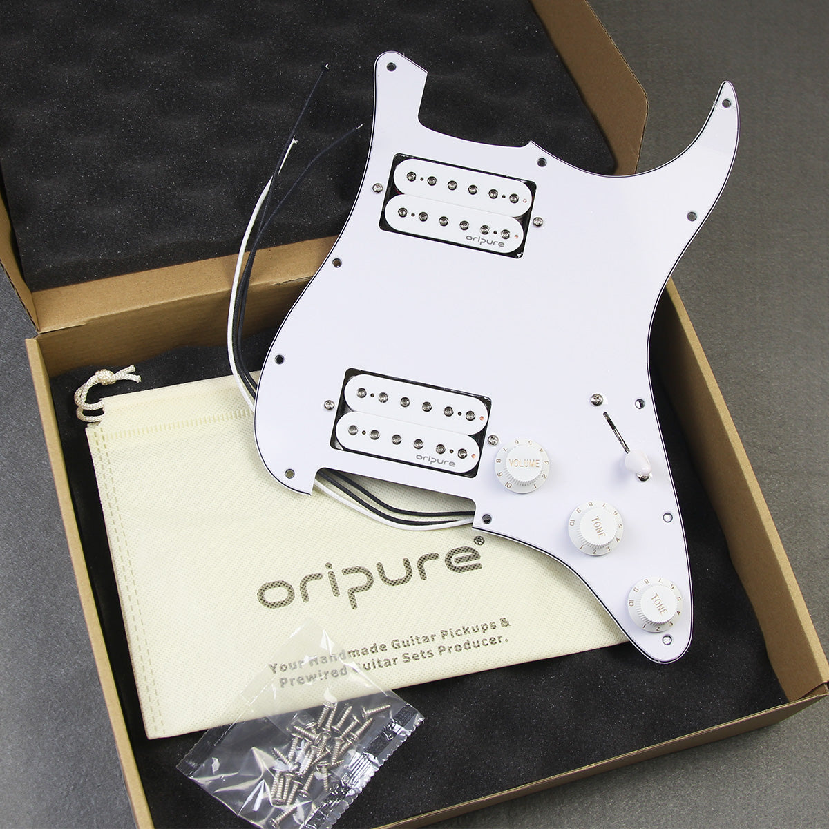 OriPure OLD-HH Alnico 5 HH Prewired Guitar Pickguard | iknmusic