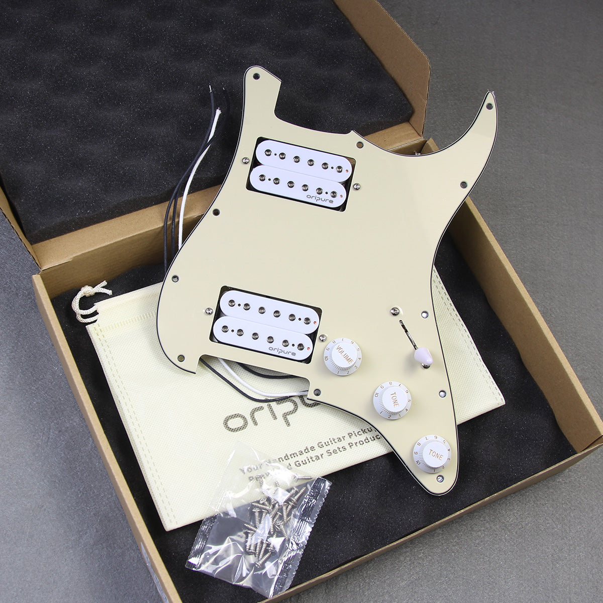 OriPure OLD-HH Alnico 5 HH Prewired Guitar Pickguard | iknmusic