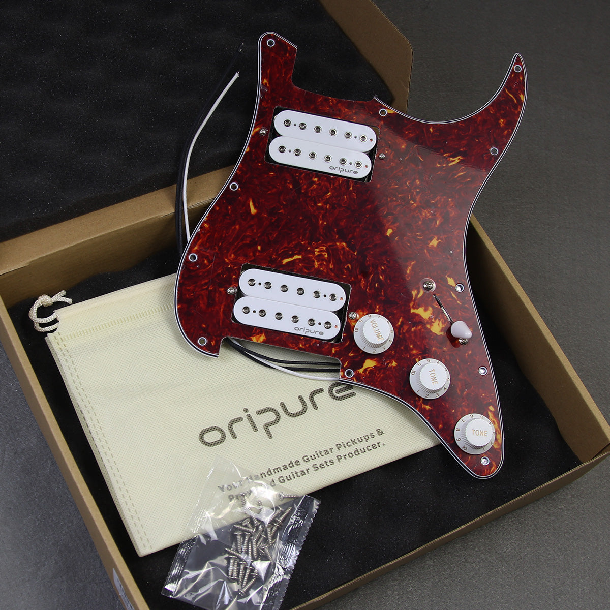 OriPure OLD-HH Alnico 5 HH Prewired Guitar Pickguard | iknmusic