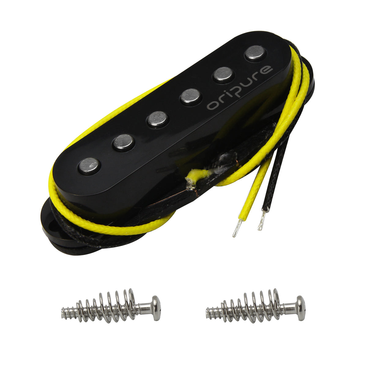 OriPure TFF566 Flat-Pole Vintage Alnico 5 Single Coil Pickup for Strat/SQ Style Electric Guitar Parts