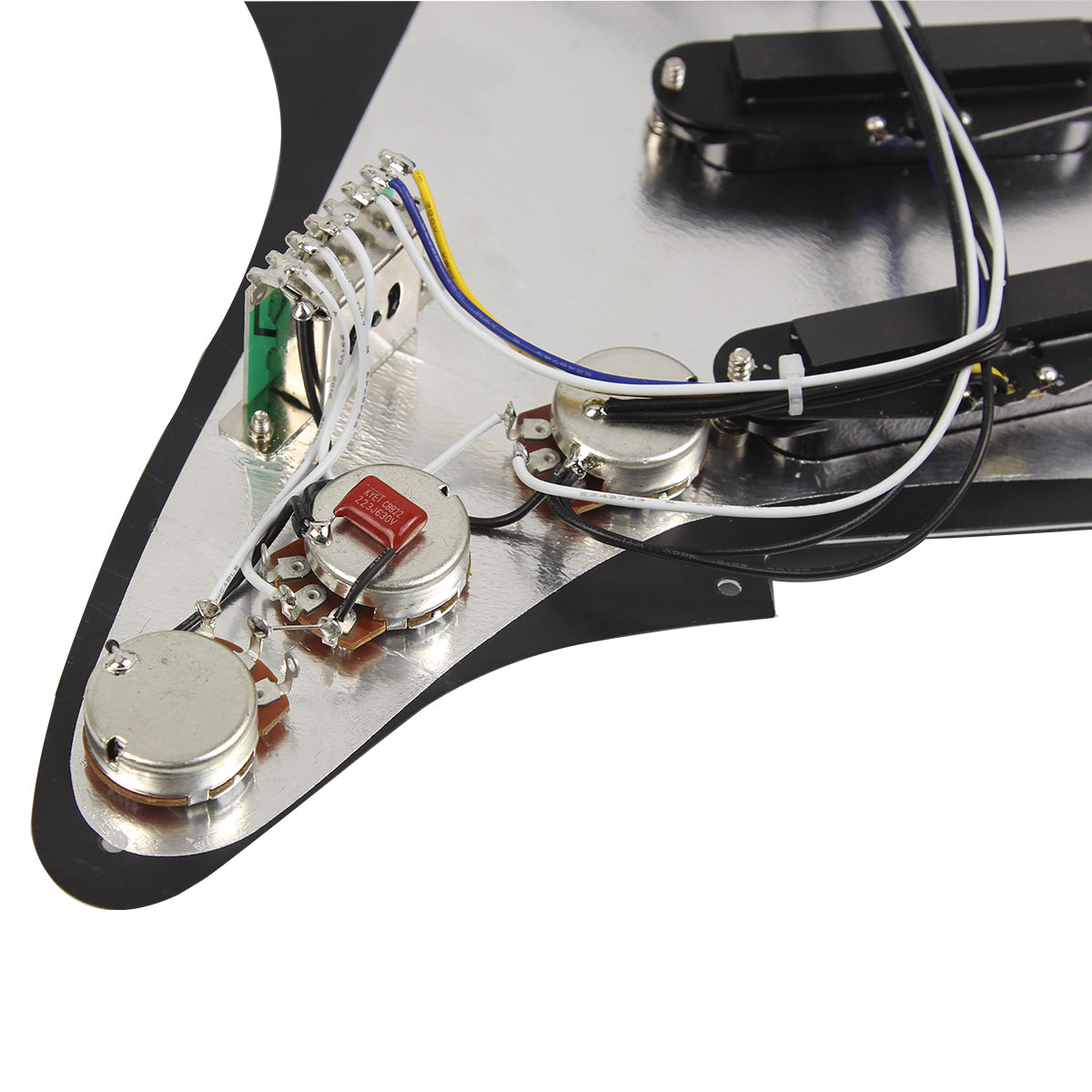 FLEOR Ceramic Prewired Strat Guitar Pickguard SSS Pickups| iknmusic