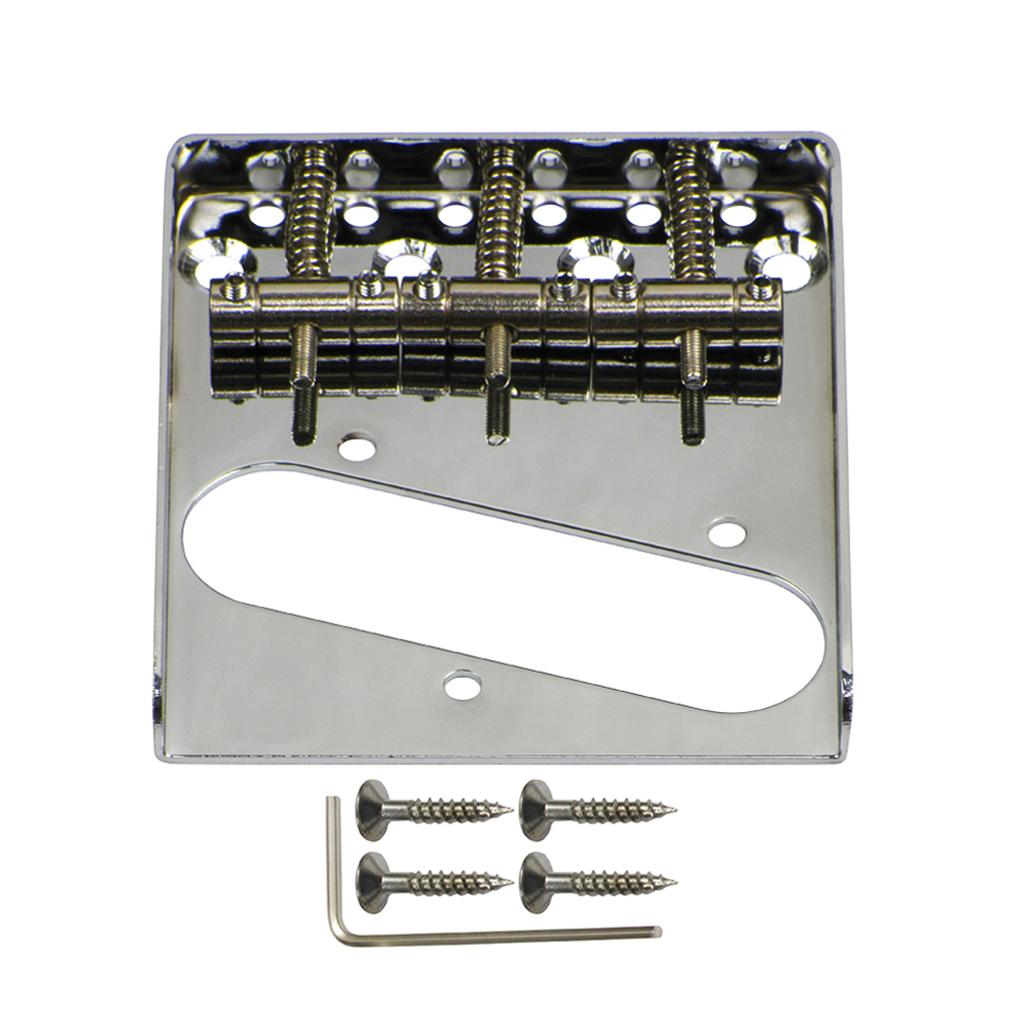 FLEOR 3-Saddle Electric Guitar Bridge for Tele | iknmusic
