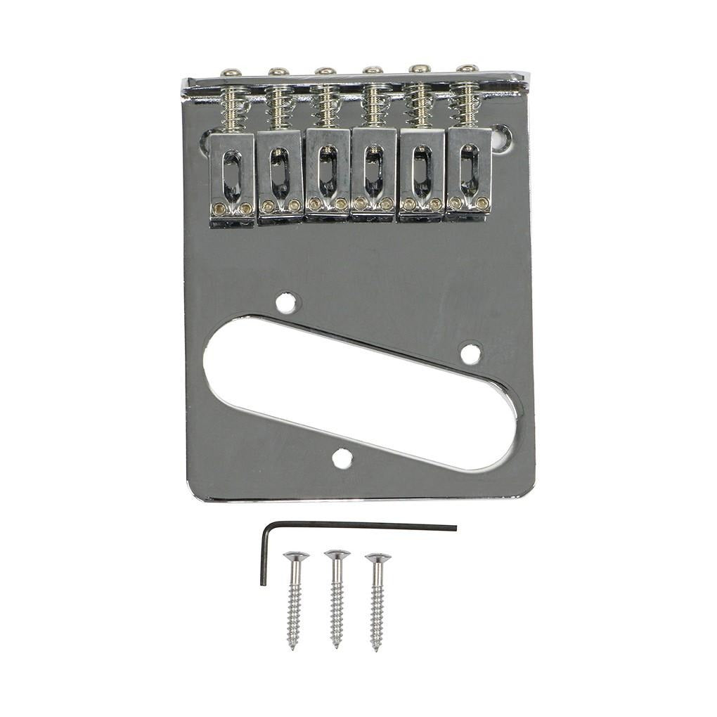 FLEOR Chrome Top Loading Tele Guitar Bridge | iknmusic