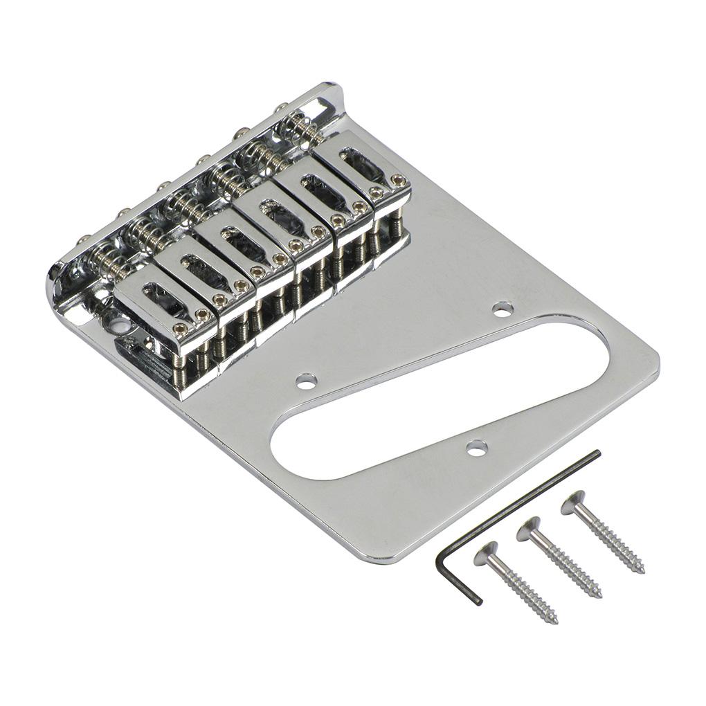 FLEOR Chrome Top Loading Tele Guitar Bridge | iknmusic