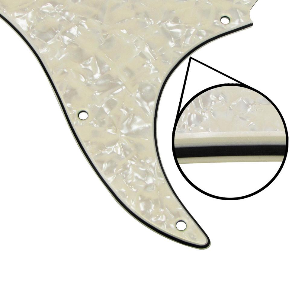 FLEOR 11 Hole SSS Guitar Pickguard Back Plate Aged Pearl | iknmusic