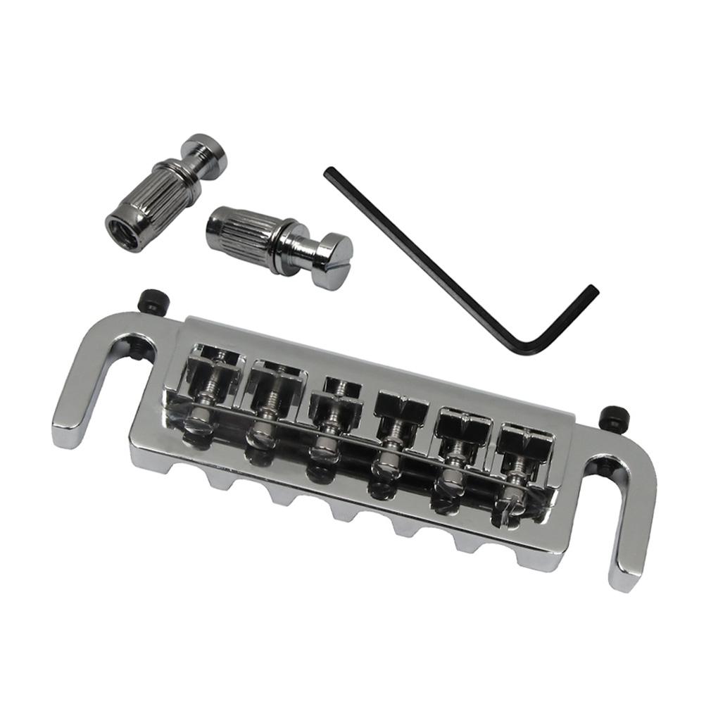 FLEOR Adjustable Guitar Wraparound Bridge Tailpiece for LP | iknmusic