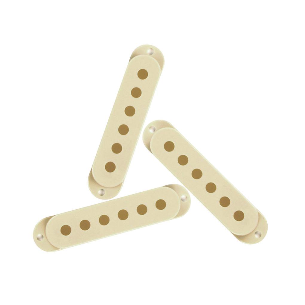 FLEOR 3pcs Strat Pickup Covers Single Coil Pickup Covers | iknmusic