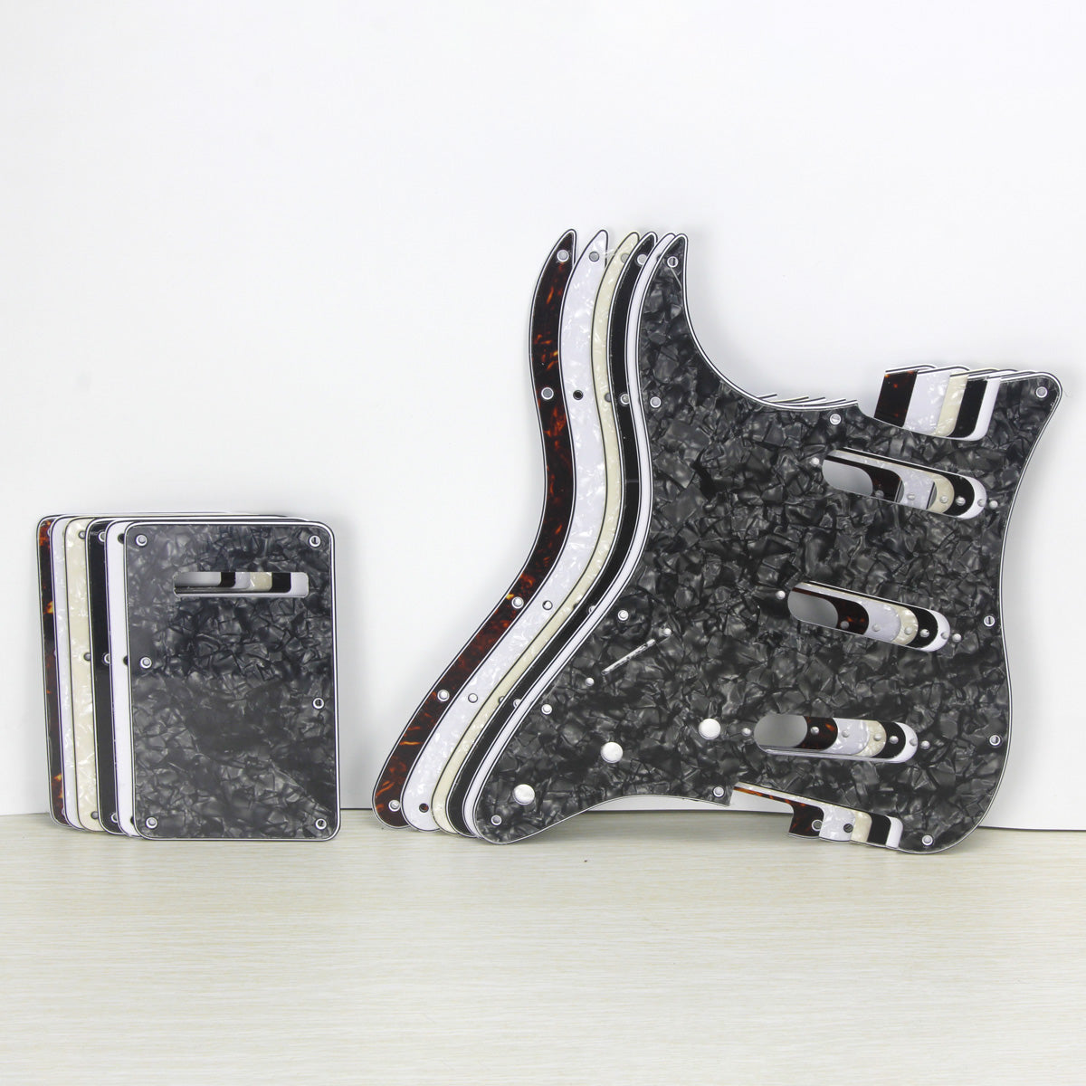 FLEOR Left Handed Strat Pickguard SSS & Back Plate | iknmusic