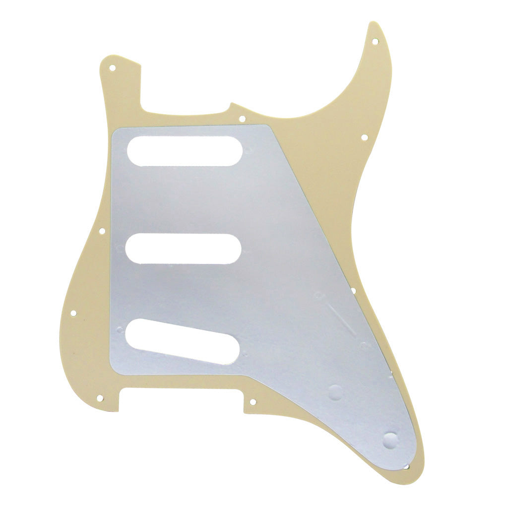 FLEOR Left Handed Strat Pickguard SSS & Back Plate | iknmusic