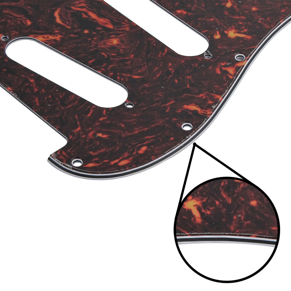 FLEOR Left Handed Strat Pickguard SSS & Back Plate | iknmusic