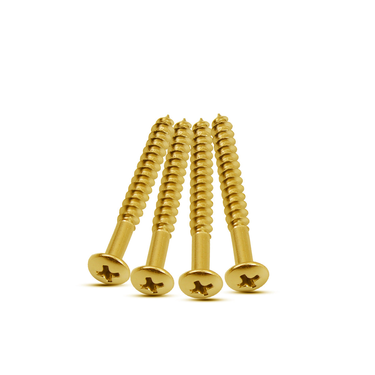 FLEOR Guitar Neck Plate Mounting Screws Chrome 4.8x45mm | iknmusic