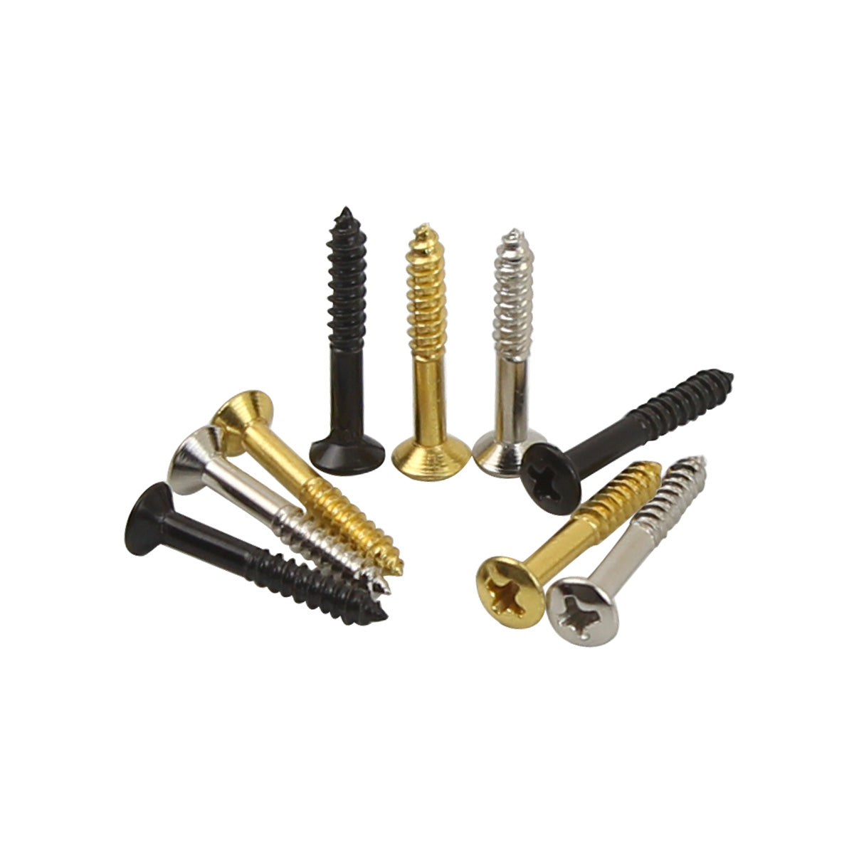 FLEOR Electric Guitar Humbucker Pickup Mounting Ring Screws | iknmusic