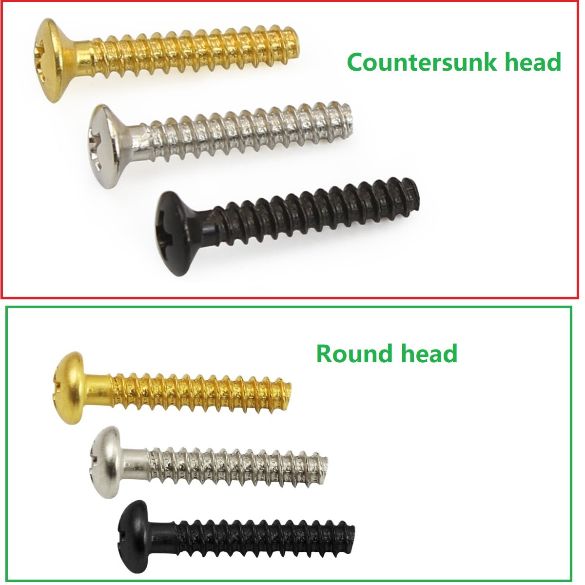 FLEOR Single Coil Guitar Pickup Mounting Screws 3.5x22mm | iknmusic