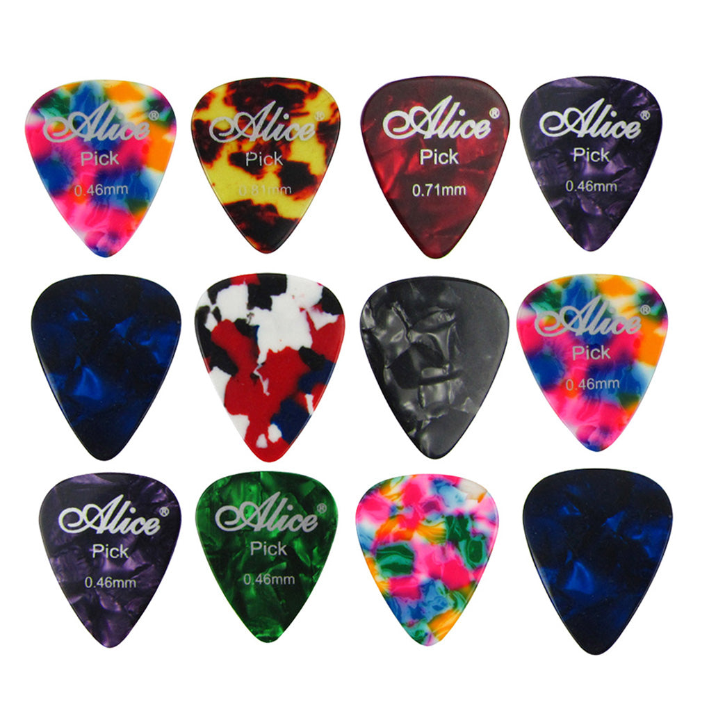 Alice 100PCS Celluloid Guitar Picks 0.46 to 0.81mm | iknmusic