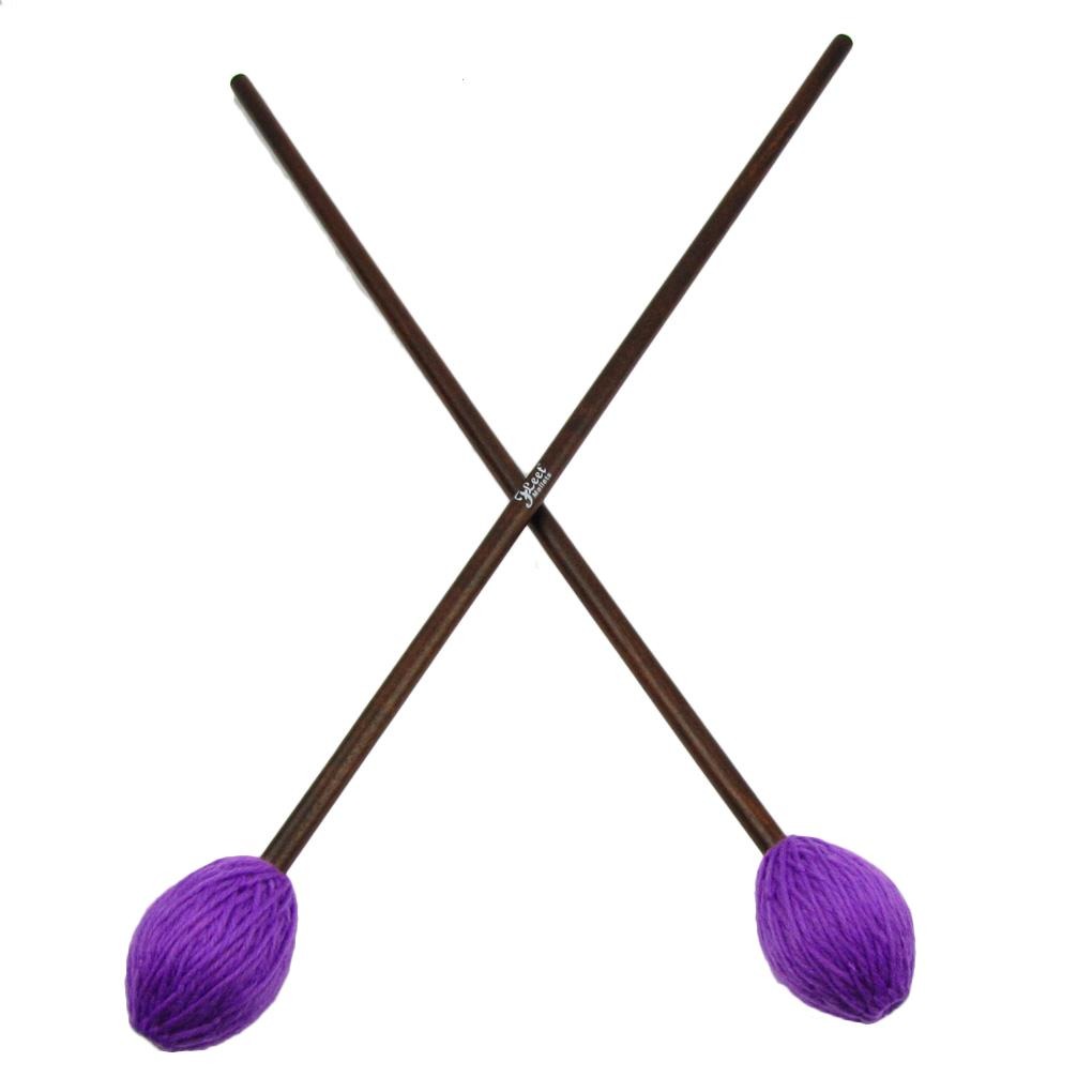 FLEET Pair of Marimba Mallets Purple Soft Yarn Head | iknmusic