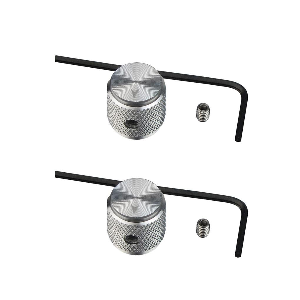 FLEOR 2pcs Aluminum Amplifier Knobs with Set Screw | iknmusic