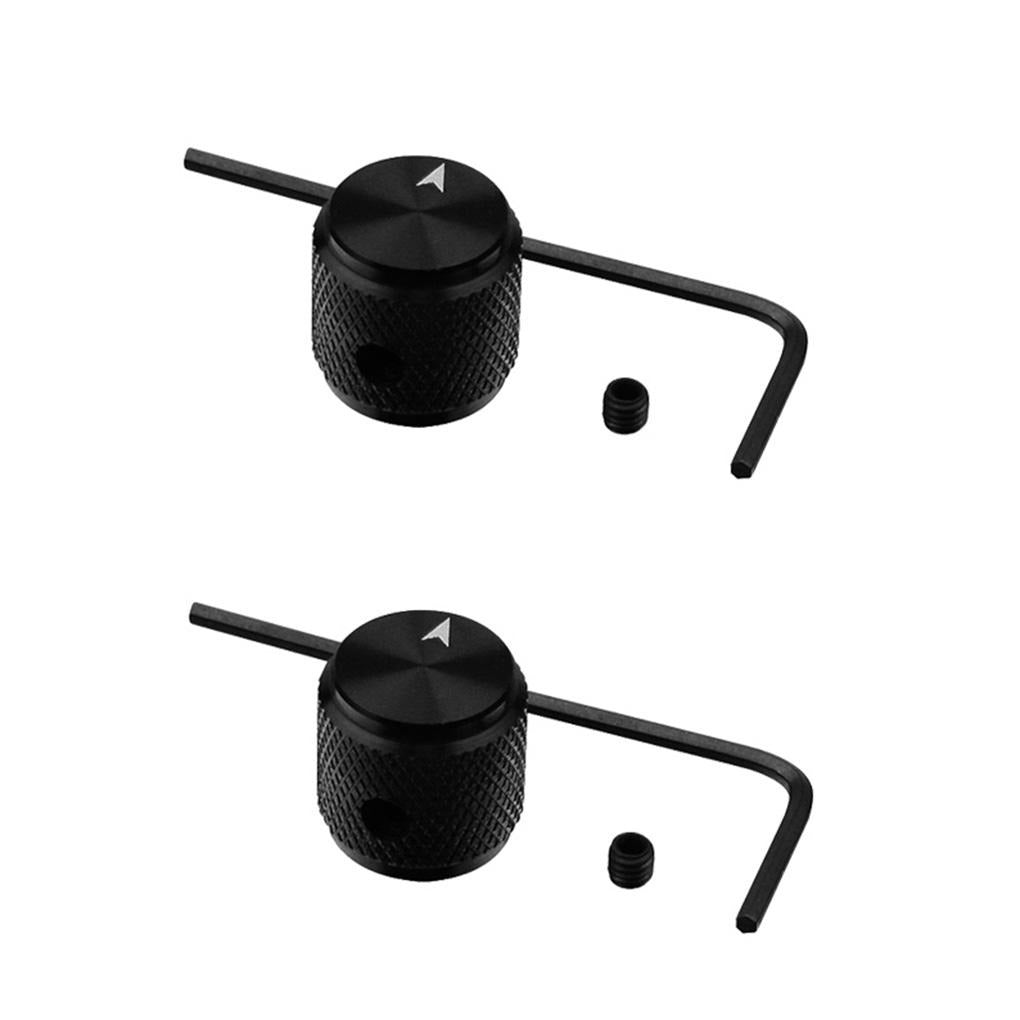 FLEOR 2pcs Aluminum Amplifier Knobs with Set Screw | iknmusic