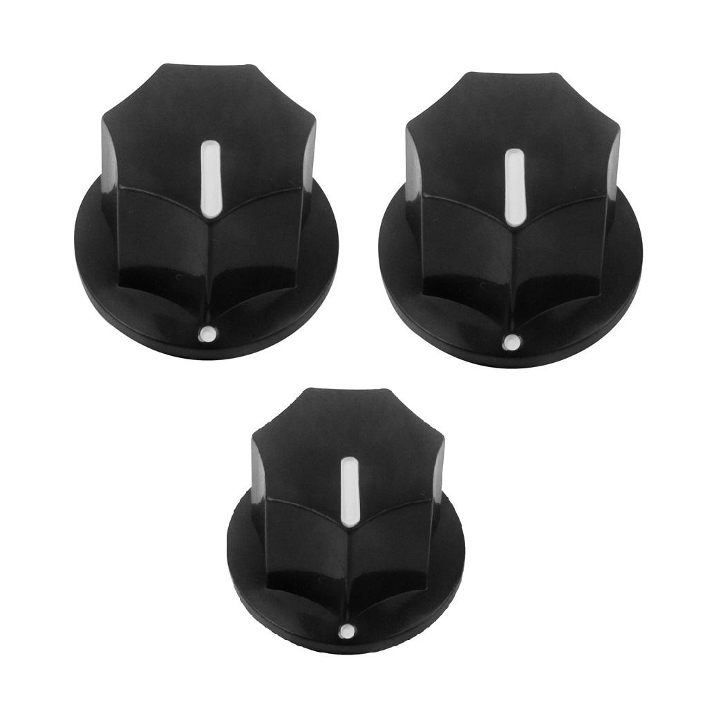 FLEOR 3PCS Bass Guitar Amplifier Effect Pedal Knobs | iknmusic