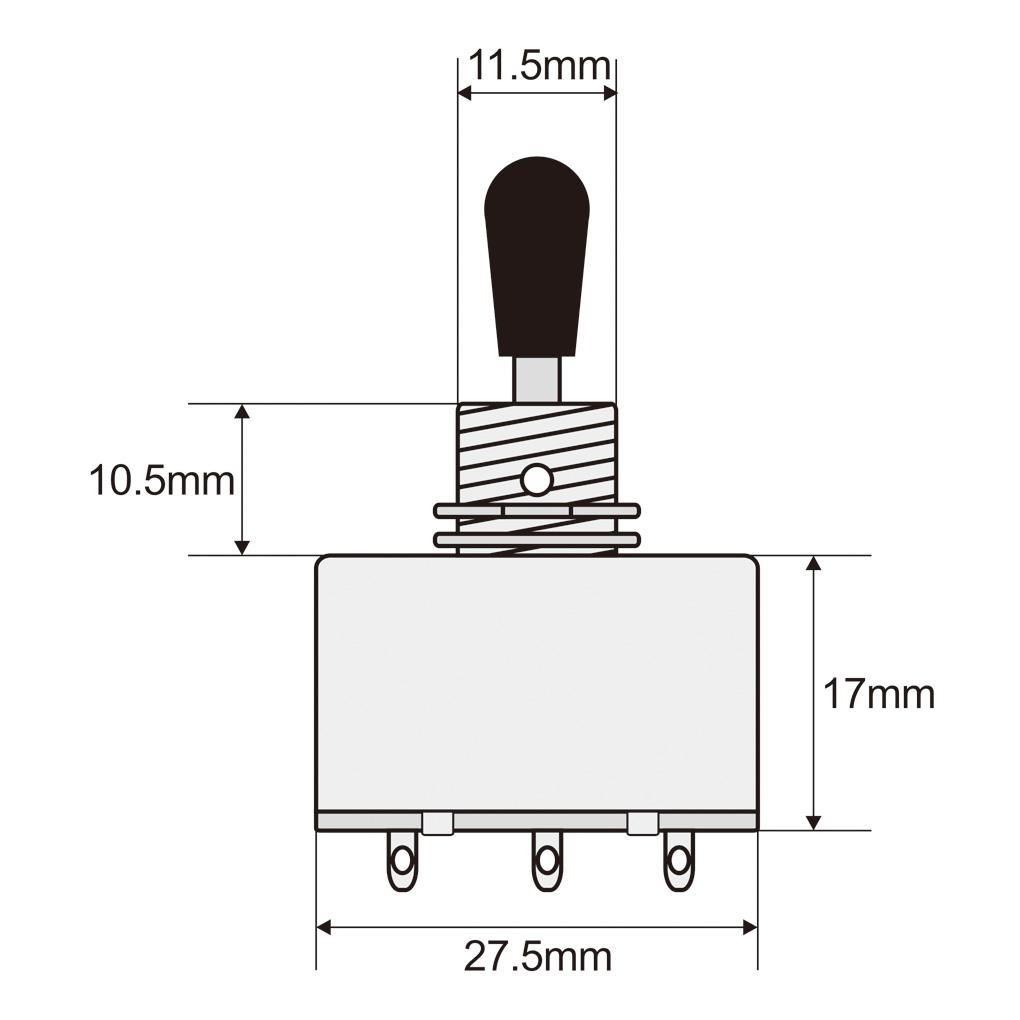 FLEOR Guitar 3 Way Switch with Cap for LP SG Guitar | iknmusic