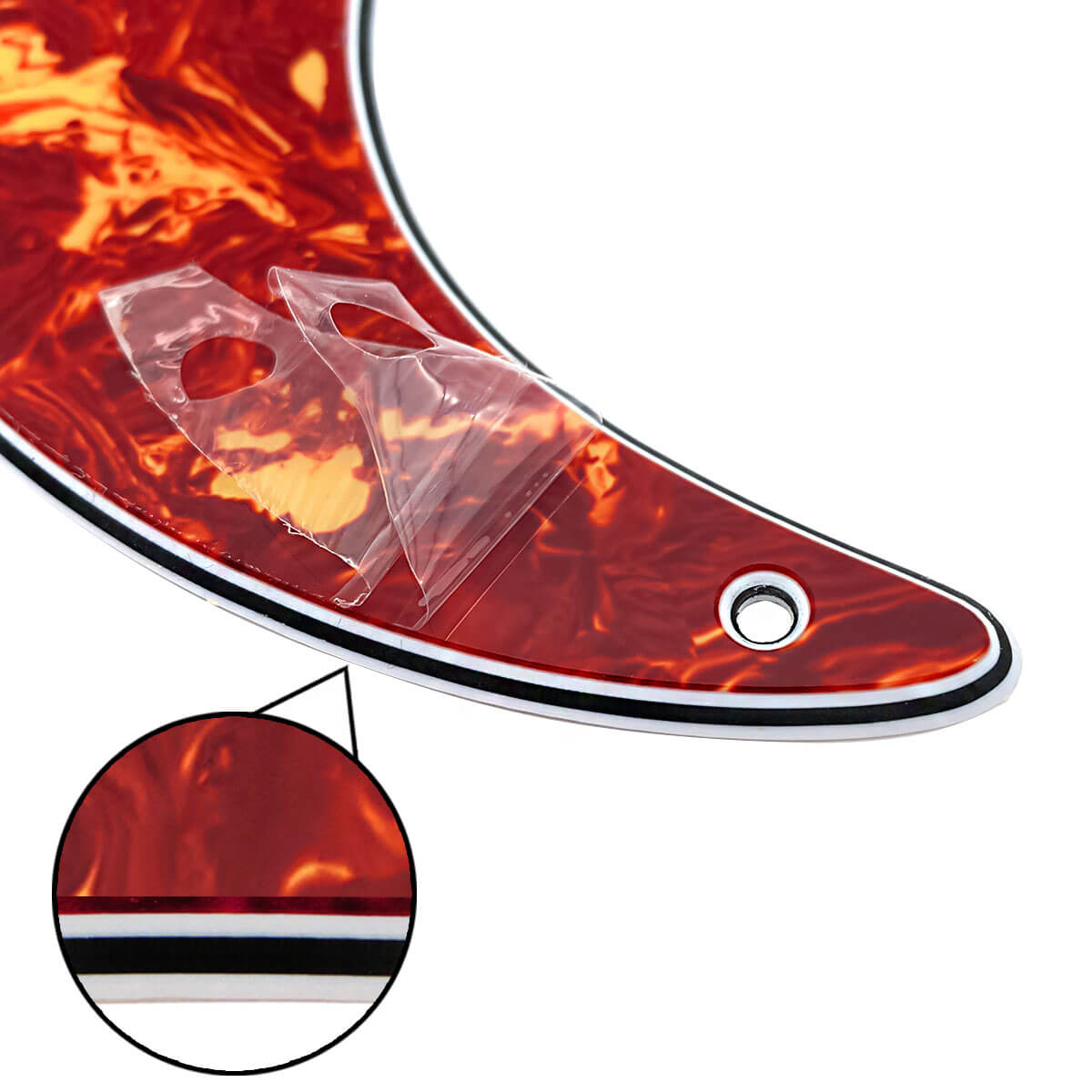 FLEOR Vintage 8 Hole Strat Pickguard SSS & Back Plate | iknmusic