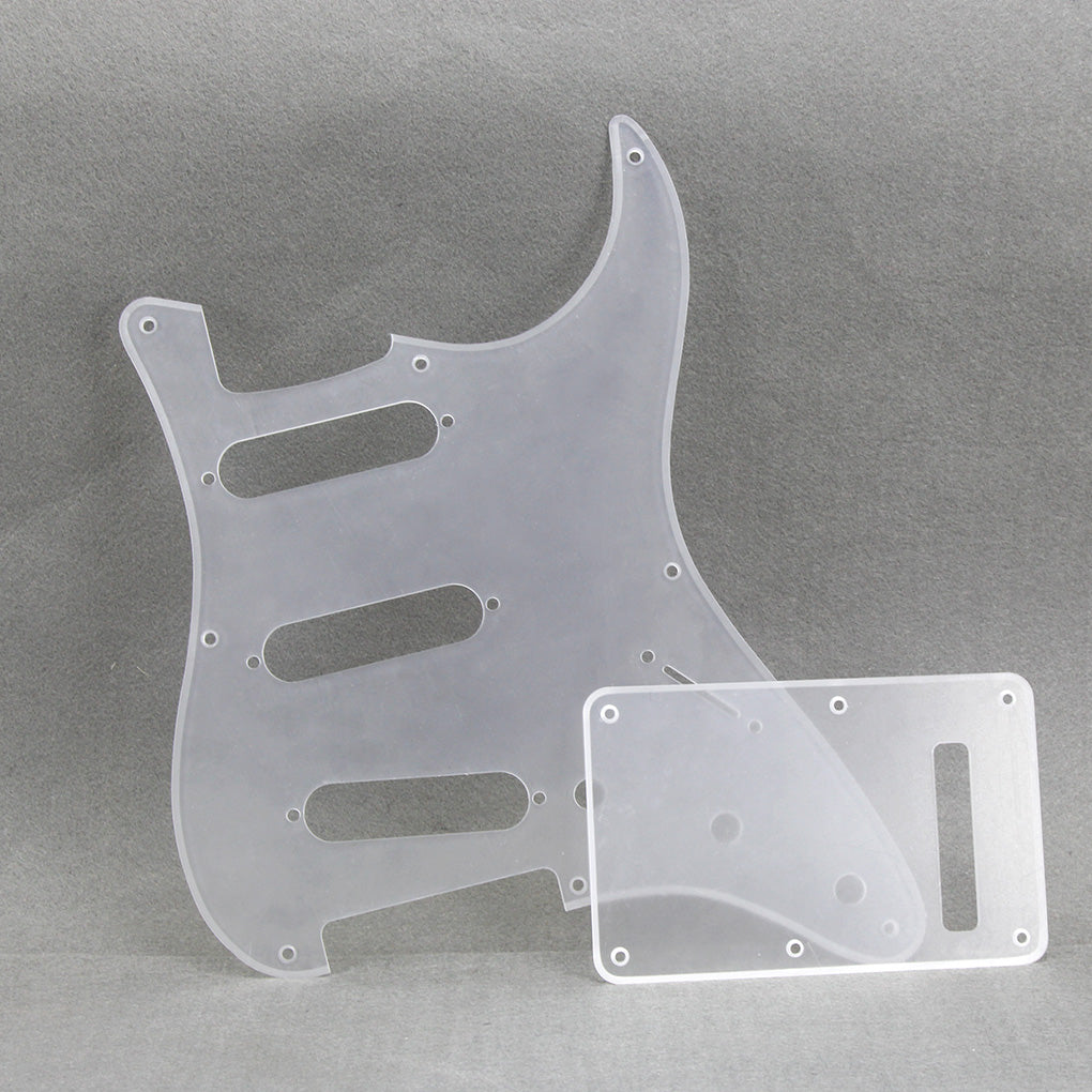 FLEOR Vintage 8 Hole Strat Pickguard SSS & Back Plate | iknmusic