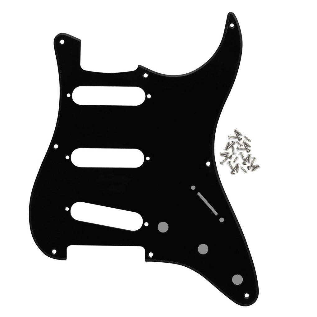 FLEOR Vintage 8 Hole Strat Pickguard SSS & Back Plate | iknmusic
