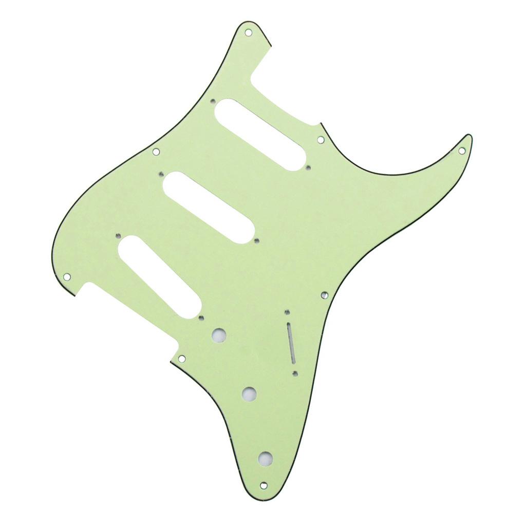 FLEOR Mint Green 8 Hole Guitar Pickguard Stratocaster SSS | iknmusic