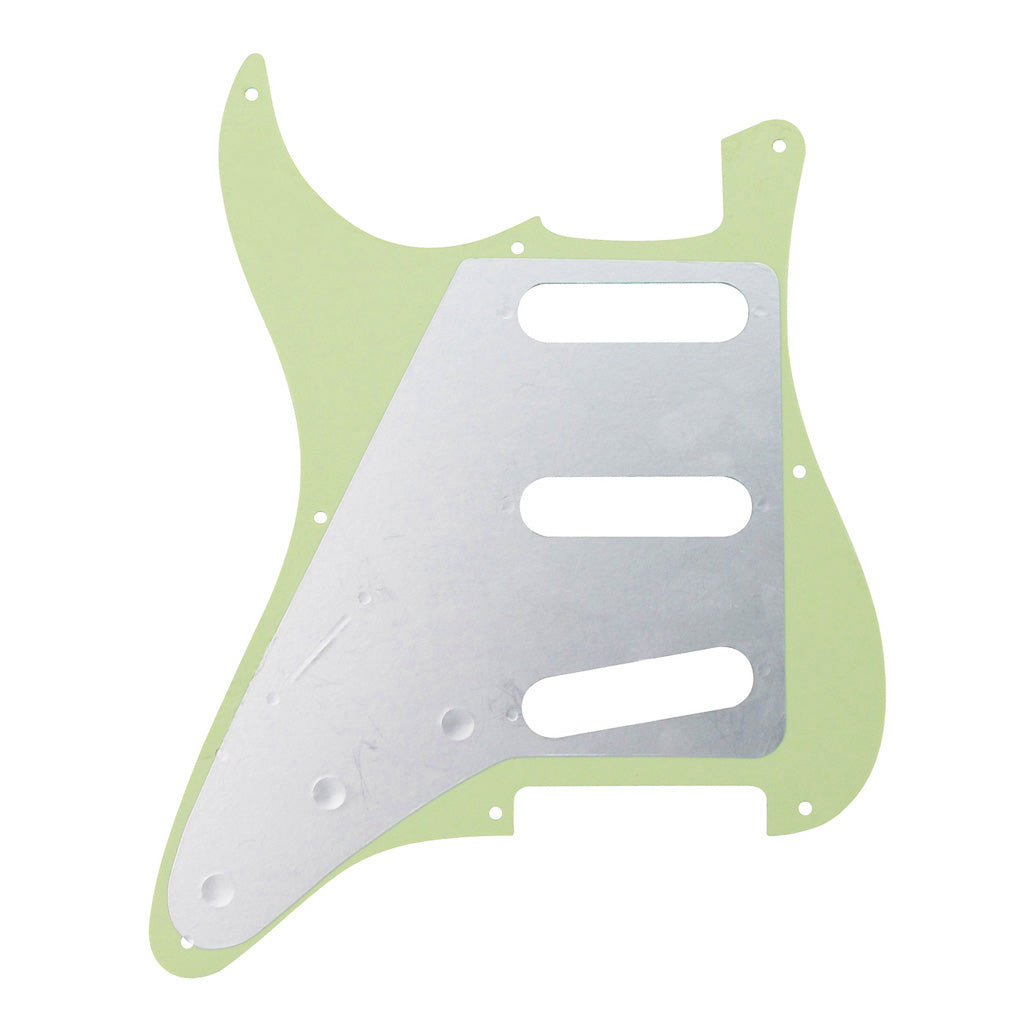 FLEOR Vintage 8 Hole Strat Pickguard SSS & Back Plate | iknmusic