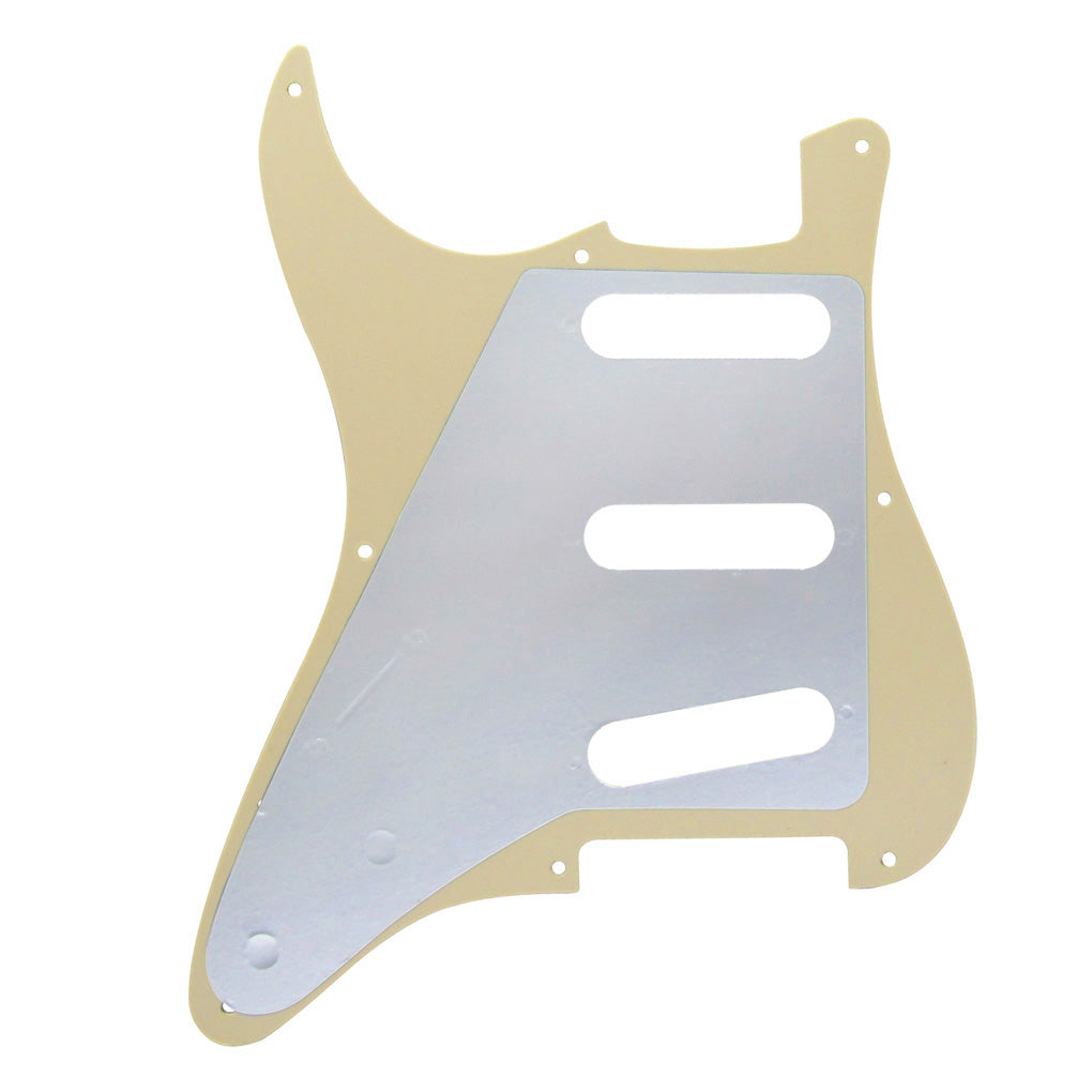 FLEOR Vintage 8 Hole Strat Pickguard SSS & Back Plate | iknmusic