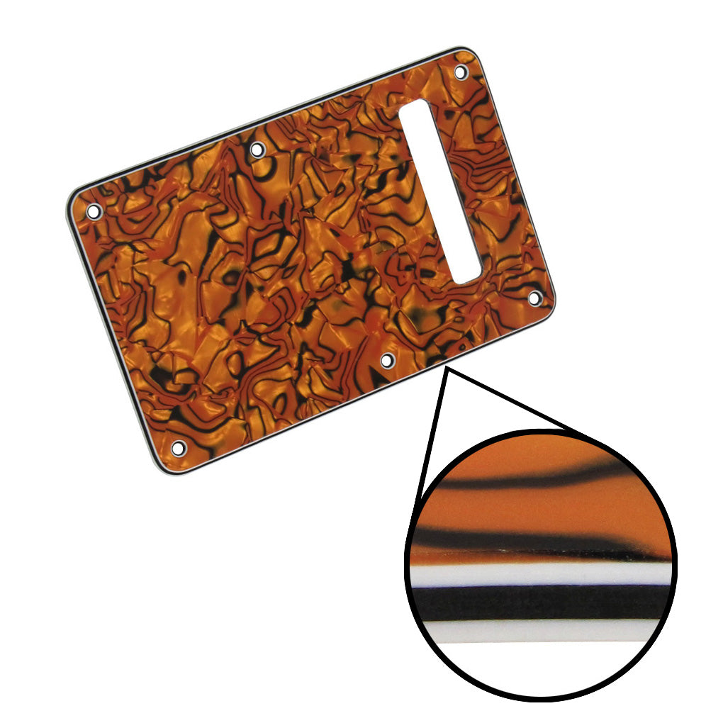 FLEOR Celluloid Guitar Backplate Cavity Tremolo Cover Strat | iknmusic