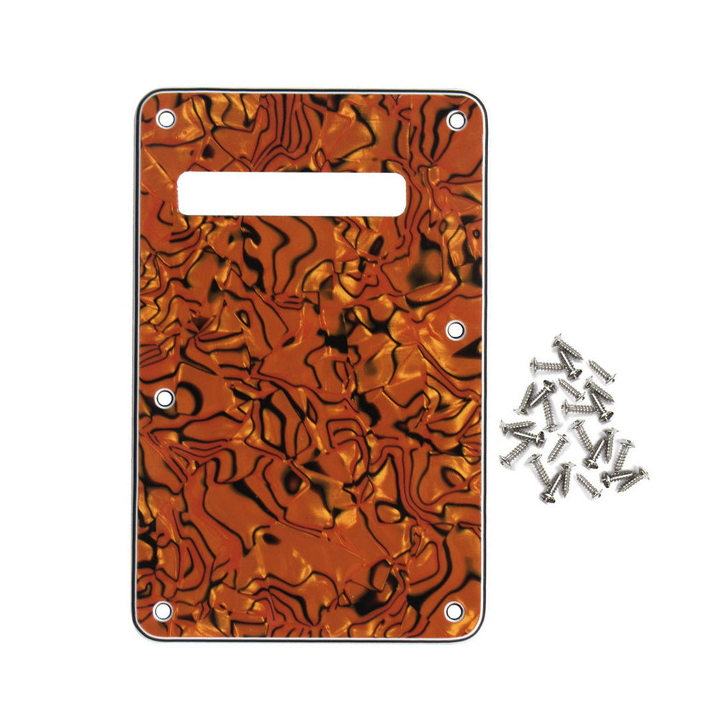 FLEOR Celluloid Guitar Backplate Cavity Tremolo Cover Strat | iknmusic