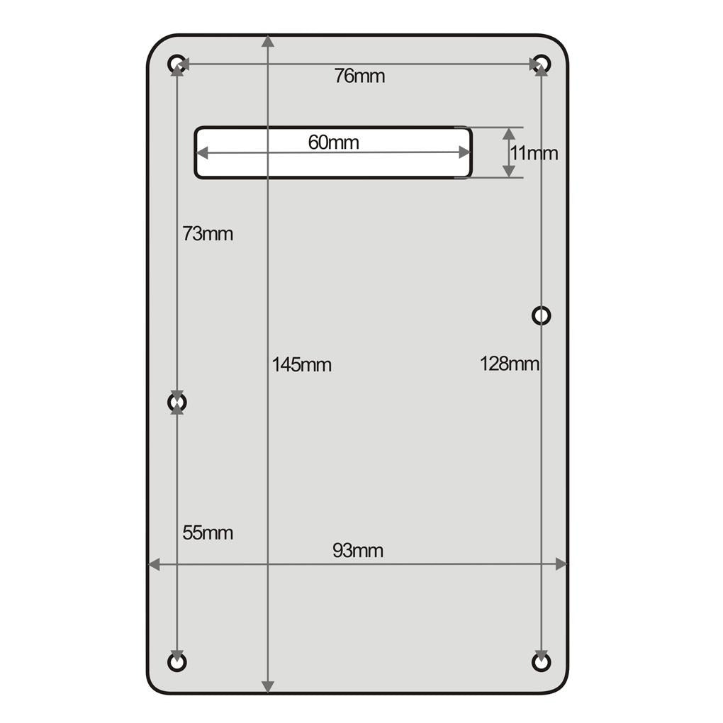 FLEOR White Pearl 8 Hole Strat SSS Pickguard Back Plate | iknmusic