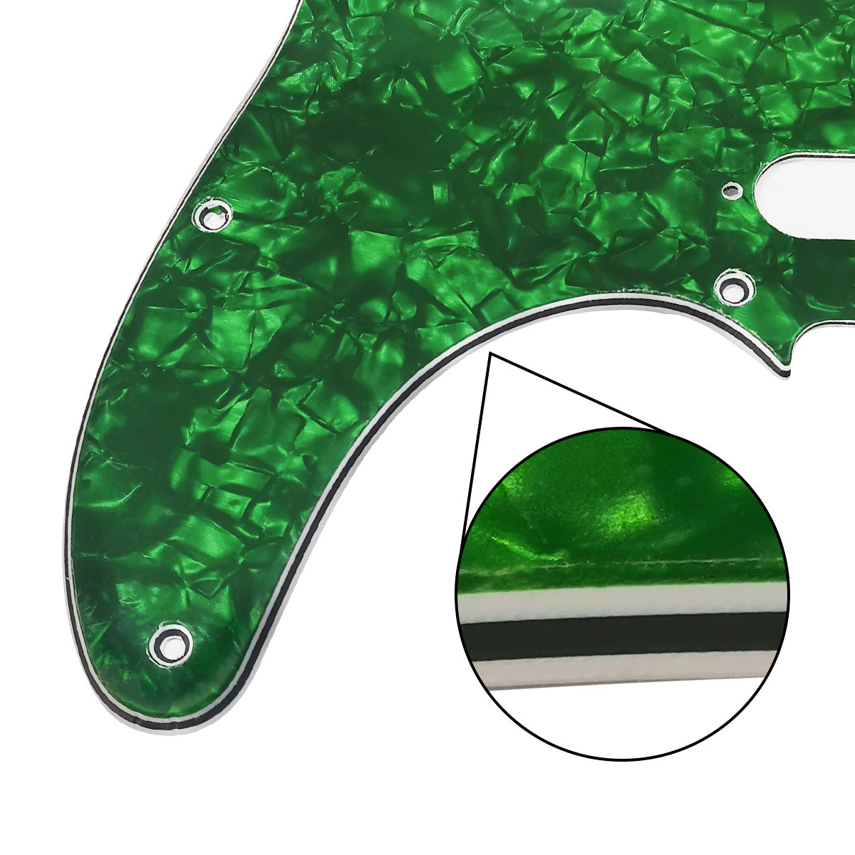 FLEOR Celluloid Tele Guitare Pickguard 4ply avec Vis