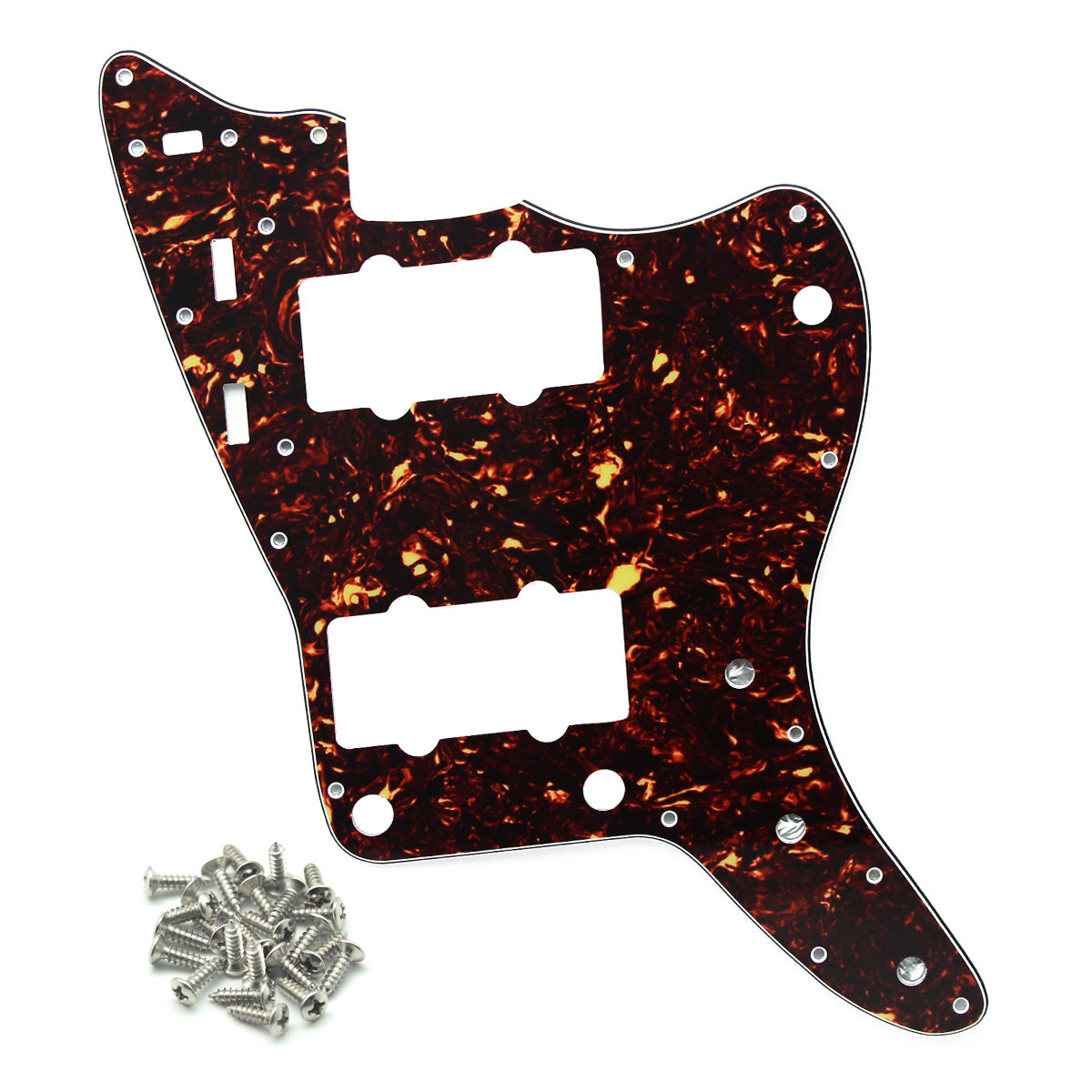 FLEOR Vintage Jazzmaster Pickguard with Screws for Vintage Jazzmaster Style Guitar