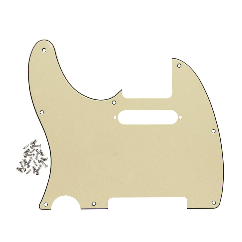 FLEOR Tele Left Handed Pickguard with Screws | iknmusic