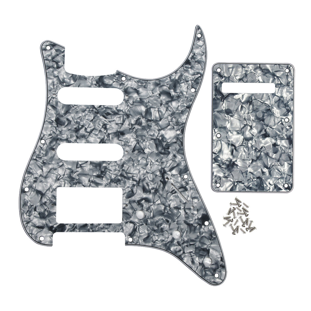 FLEOR 11 Hole SSH HSS Guitar Pickguard Strat & Back Plate | iknmusic