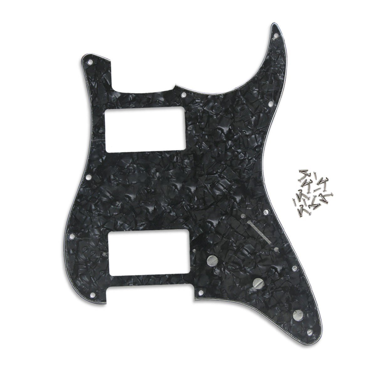 FLEOR Set of 11 Hole Strat Electric Guitar HH Pickguard Back Plate