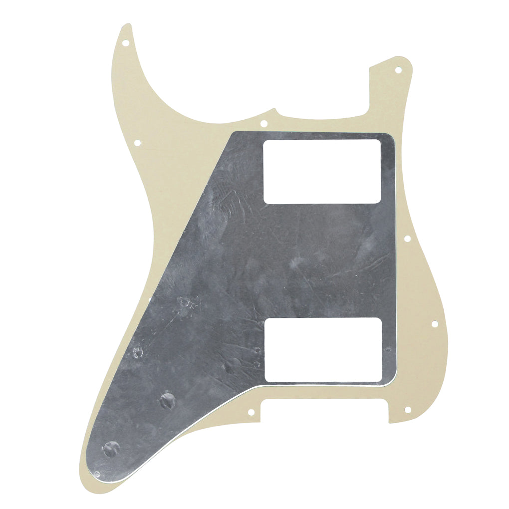 FLEOR Set of 11 Hole Strat Electric Guitar HH Pickguard Back Plate