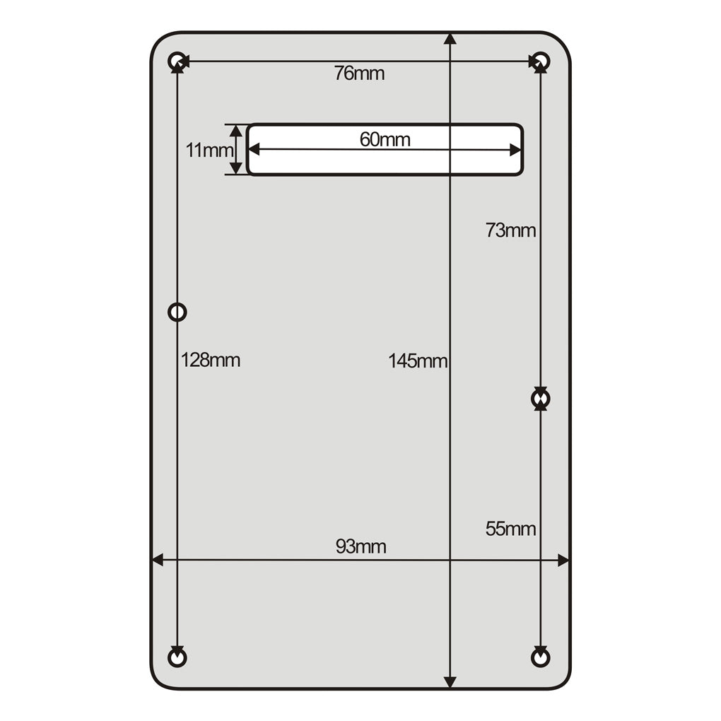 FLEOR Left Handed Strat Pickguard SSS & Back Plate | iknmusic