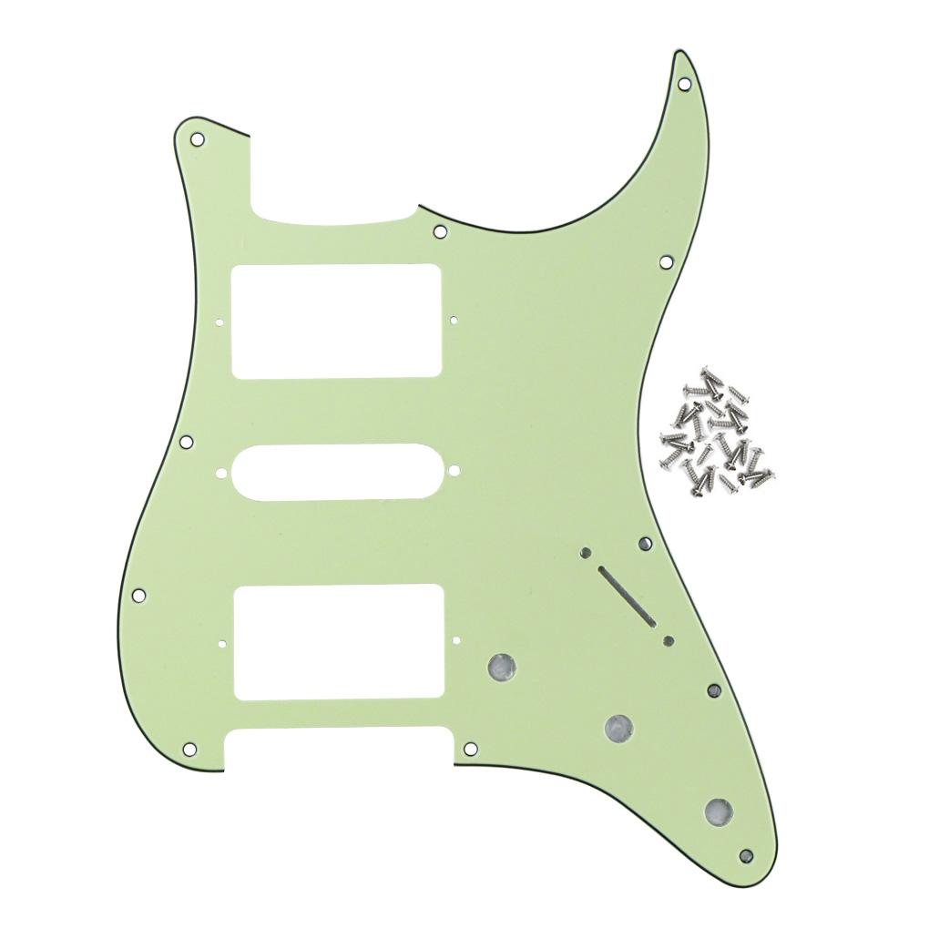 FLEOR 11 Hole HSH Electric Guitar Pickguard Strat | iknmusic