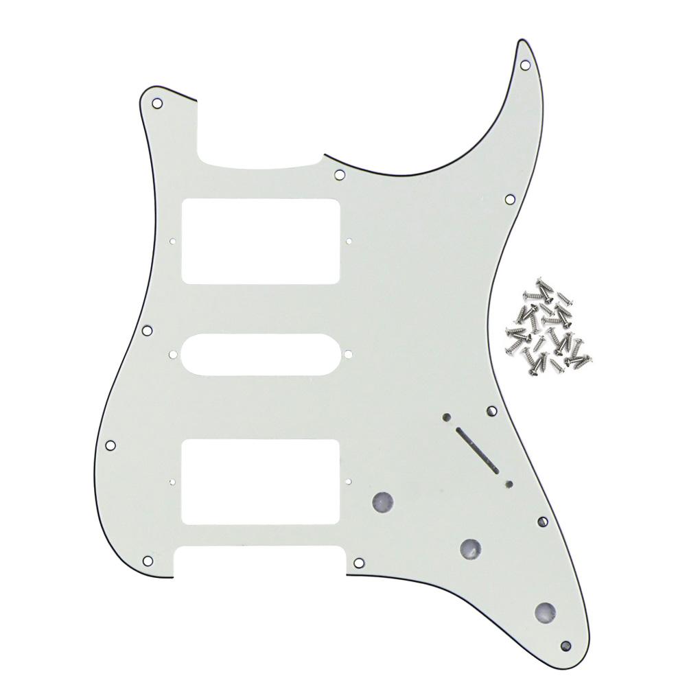 FLEOR 11 Hole HSH Electric Guitar Pickguard Strat | iknmusic