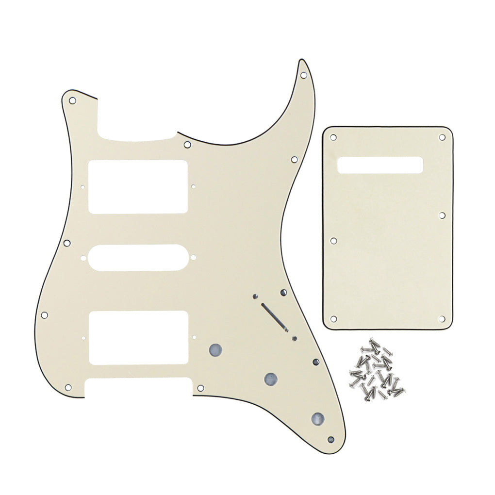 FLEOR Strat HSH Electric Guitar Pickguard & Backplate | iknmusic