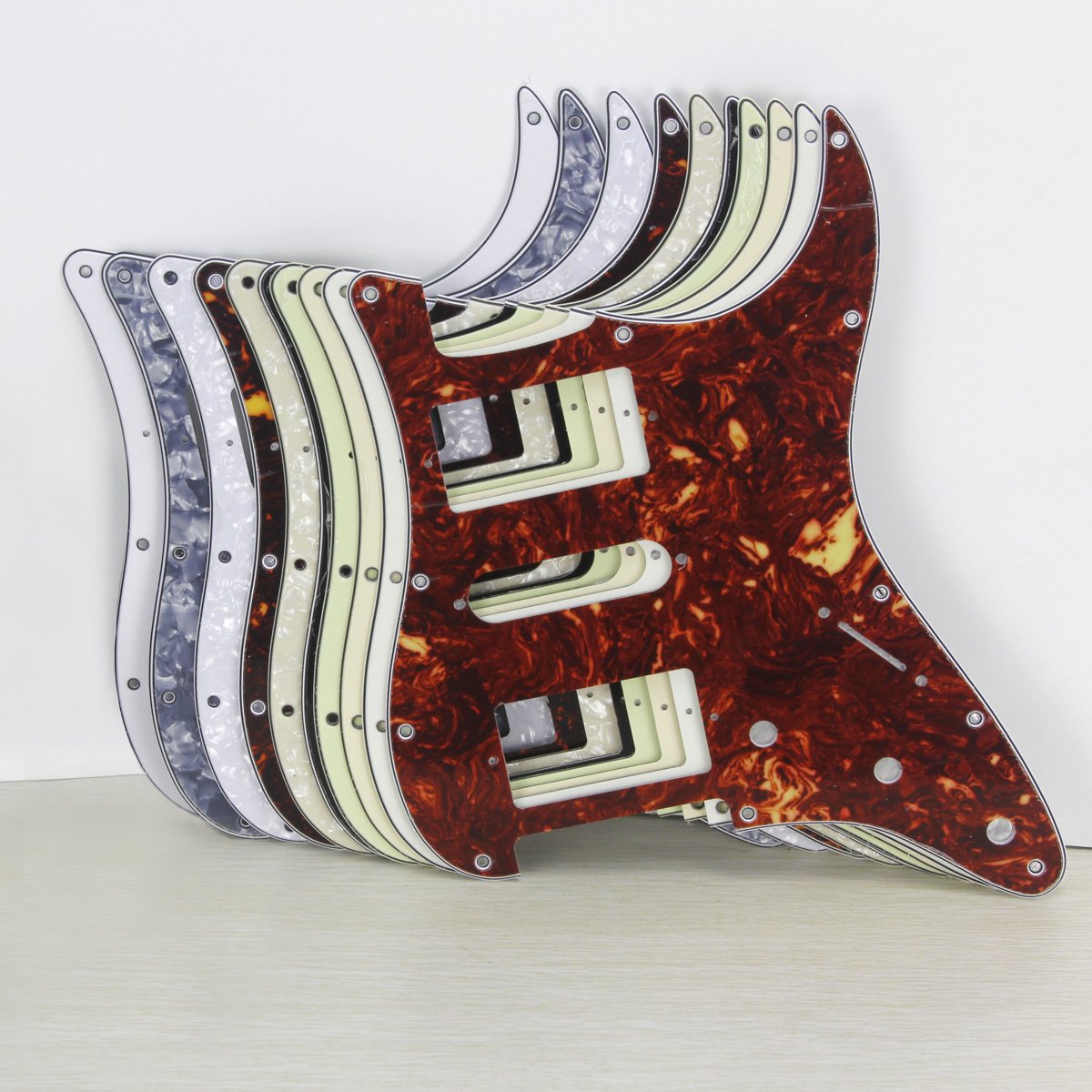 FLEOR 11 Hole HSH Electric Guitar Pickguard Strat | iknmusic